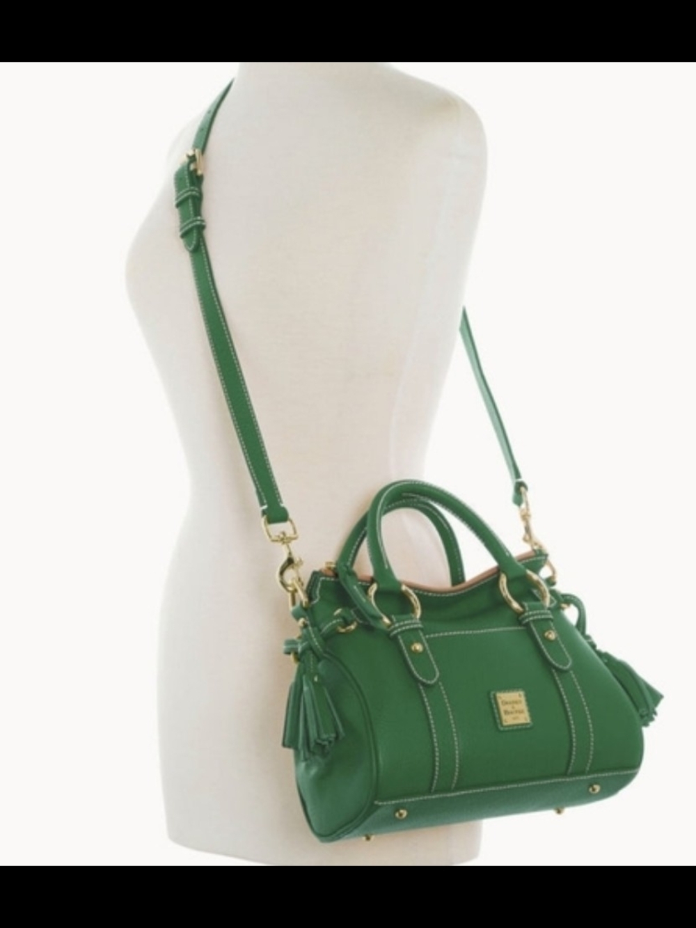 Dooney & Bourke Lucca Leather Satchel (V1750204) (Style #BLUCA2507GSGS) EUC - Picture 10 of 16